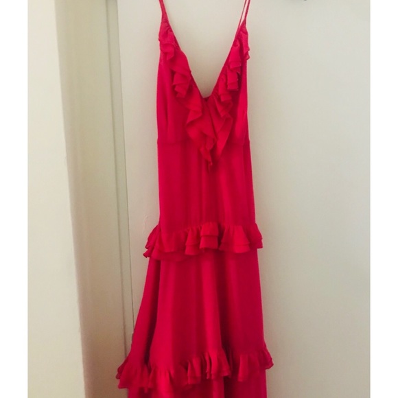 Nicole Miller - Ruffle Tiered Gown - Picture 2 of 3